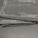 Soalmost 3x5 Rug, Small Area for Kitchen, Entryway, Machine Washable Non-Slip Throw Rug, Vintage Carpet for Nursery Coffee Table Grey