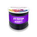 20Gauge Black Aluminum Crafts Wire 400FT, for Jewelry Crafting, Gemstone Metal Coiling, Sculpting, Armature, Jewelry Making Beading Floral Soft DIY Metal Craft Art Wires Colored and Soft