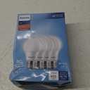 PHILIPS LED 40W A19 4-Pack Basic Soft White (2700K) 450 Lumen (6.5W = 40W) Frosted Flicker-Free Light Bulbs
