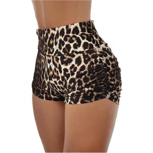 RoseSeek Women's Micro Shorts Elastic Waist Skinny Mini Shorts Casual Low Rise Y2K Shorts Lounge (Brown, XS)