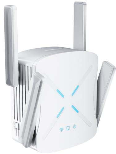 2024 Release WiFi 6 Extenders Signal Booster for Home, 2.4Gb/ s Speed Longest Range Up to 12, 000sq.ft, Internet Amplifier with Ethernet Port, Dual Band Wi-Fi Repeater 1-Tap Setup (5GHz / 2.4GHz)