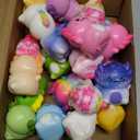 24 Pack Axolotl Slow Squishy Toys Soft Stress Relief Fidgets Toys for Kids Boys Girls Party Favors Novelty Prizes