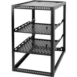 Tecmojo 20U Open Frame Network Rack for IT & AV Gear, AV Rack Floor Standing or Wall Mounted,with 2 PCS 1U Rack Shelves & Mounting Hardware,Network Rack for 19" Networking,Audio and Video Device