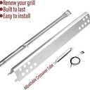 Uniflasy Grill Replacements for Charbroil Performance 2-Burner 463645015 463633316 463672016 463370719 463336016 463672216 463672419 463672019 Heat Plate Shield Grill Burner Igniter Crossover Tube