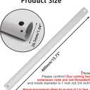16 Inch Ceiling Fan Extension Rod, 1 Inch Outside Diameter Not Threaded Ceiling Fan Downrod for a Wide Range of Fans (White)