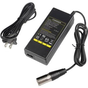 TREE.NB 44V 1.5A 3-Pin XLR Charger for 36V Lead Acid Battery MX500, MX650, GT GT750, IZIP I600, I750, I1000, Mongoose M750, X-Treme X-600, Schwinn S600 S750 S1000 ST1000 Stealth X1000