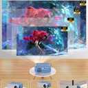 Mini Projector with WiFi and Bluetooth, Portable Movie Projector for iPhone, 1080P Supports with 3W Speaker, for Outdoor Home Theater, Compatible with iOS/Android/PC/TV Stick/HDMI