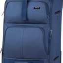 Hanke 28 Inch Softside Expandable Luggage with Spinner Wheels,Check Large Luggage Rolling Suitcase Travel Luggage with TSA Approved,Blue