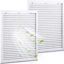 Blulu 2 Pcs 24''×30'' Duct Opening Decorative Gable Vent ABS, Only Vent, 24''×30'' Duct Size