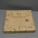 Recipe Binder with Plastic Sleeves, Full Page Cards and Dividers, Recipe Binder 8.5x11 3 Ring, Blank Recipe Book Binder to Write in Your Own Recipes (Grey Veggies)