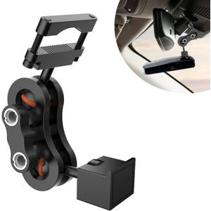 SDSACZMU Radar Detector Mount,Aluminum Rearview Mirror Rod Radar Bracket,for Escort Max360c,Max 3, X IXc,Redline EX Beltronics Cobra DualPro GT 360 Radar Detector,with EZ Magnet Connection Base