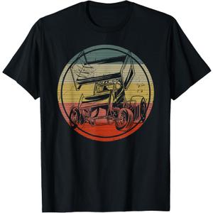 Vintage Racing Sprint Car Vintage Retro T-Shirt, Size L