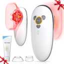3-in-1 Electric Cellulite Massager, Body Sculpting Machine with Cupping & Heat Therapy Cordless Handheld Skin Tightening Tool for Stomach, Waist, Arms, Legs, Thighs and Back, Home Use, White