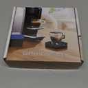 Drip Trays 6" Coffee Countertop Octagon Drip Tray Black Plastic Coffee Drip Tray With Honeycomb Grid, Pack of 2 (2 Pcs 6")