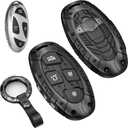 7 Buttons Compatible with Hyundai Key Fob Cover Accessories, Fits for Sonata Santa Fe Tucson KONA Grandeur Ioniq 6,Heavy Metal Key Fob Cover for Hyundai (7 Buttons)