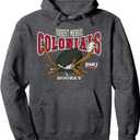 Robert Morris Colonials Hockey Bite Dark Gray Pullover Hoodie, 2xl