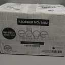 Edge White Gold Rim Plates, 8.6 Inch, Case of 120 (12 packs x 10)