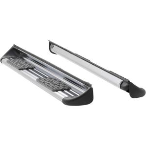 LUVERNE 481143-581143 Polished Stainless Steel Side Entry Steps Truck Running Boards, Select Chevrolet Silverado, GMC Sierra 1500, 2500, 3500 HD Crew Cab