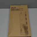 ULG 1 Pack Over Door Organizer with 5 Large Pockets 10 Mesh Side Pockets, 44 lbs Weight Capacity Hanging Storage Organizer with Clear Window for Kids Toys, Shoes, Diapers, Grey, 5 Layer