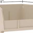 Akro-Mils 30235 AkroBins Plastic Storage Bins, Space-Saving Stackable Bins for Garage, Pantry, Craft Organization, 11" x 11" x 5", Clear, 6-Pack