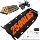 47 x 110 Yard Drag Sled with Pull Cables 1/8 HDPE Thickened Yard Sled Heavy Duty Multipurpose Yard Drag Mat for Hauling Debris, Construction Materials, Logs and Hunting Trophy
