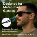 Speaker Dust Filter Stickers Compatible with Ray-Ban Meta (Gen 2) Smart Glasses 10PCS Acoustic Mesh Set + Precision Tweezers & Optical Care Sheets, Easy Install Eyewear Accessories