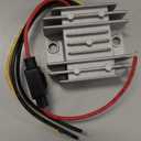 DC 12V Step Up to 24V 3A 72W Voltage Booster Converter DC Power Converter with Fuse & Connectors Waterproof Module Transformer for Golf Cart Club Car