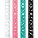 Mr. Pen- Plastic Rulers with Large Numbers, 4 Pack, 12 Inch, Easy-to-Read Markings, Scratch-Resistant Design, Durable Ruler for Crafting Office & School, Colorful Rulers for Kids, School Supplies