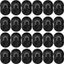 GXXMEI 24PCS Pocket Palm Combs for Men Women Soft Pocket Brush Portable Shampoo Pocket Combs (Black)