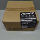 15 FT Heated Drinking Water Hose for RV Camper, NSF 372 Certified Garden Hose with Automatic Thermostat, Antifreeze Protection to -40F, GFCI Protection, 5/8" ID, 3/4" GHT Adapter