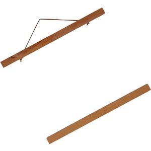 Magnetic Phot, DIY Hanging Wooden Frame Picture P Artwork Hanger Wall Tabletop Frames Scroll Teak Rope Version for Home Decoration Wood Length 11.81inch (40cm)