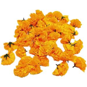 The_Store_||__Yellow || Artificial Carnation Flowers Pack of 1 Home Decorations Loose Carnation Flower Heads & Artificial Flower for Home Decor