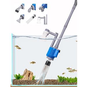UPETTOOLS Aquarium Gravel Cleaner  Electric Automatic Removable Vacuum Water Changer Sand Algae Cleaner Filter Changer 110V/28W