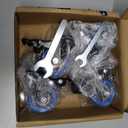 Stem Caster Wheels 2 inch Heavy Duty, Swivel Threaded Stem Mount Casters Set of 4 with American Size UNC 1/4"-20 x 1