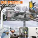 3 Pcs Bird Bath Heater for Outdoor in Winter Submergible De icer and Pipe Insulation Tape Outdoor Extension Cord Cover for Chicken Bird Poultry Tank Drinking(70w,with Fountain Pump)