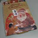 PARSUP 12PCS Medium Christmas Kraft Gift Bags Assorted Styles Bags Xmas Small Paper Bags with Handles Goodie Bags with Christmas Prints for Xmas Gift Wrapping Party Supplies