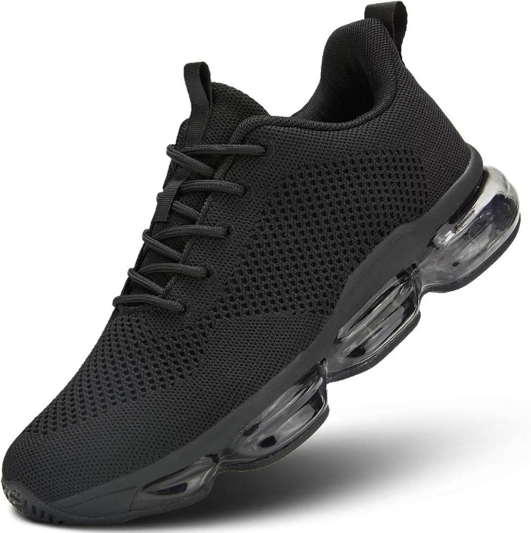 KEEZMZ Men's Air Cushion Running Shoes Breathable Tennis Basketball Sneakers Non Slip Workout Casual Sport Shoes Gym Training Comfortable Fashion Shoes (8.5)