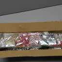 Mini Christmas Tree with 40 Lights Snow Flocked Christmas Tree 24In/2FT Artificial Small Xmas Tabletop Tree with Christmas Ornaments for Tabletop Fireplace Mantel Christmas Decorations