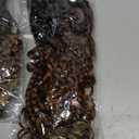 Goddess Box Braids Crochet Hair 12 Inch 8 Packs Pre-looped Bohemian Crochet Boho Box Braids With Curly Ends 3X Crochet Braids Hair for Women Synthetic Braiding (12 inch, T1B/30/27)