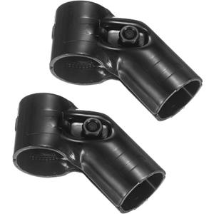 2-Pack Structural Pipe Connector, 45 Degree Conduit Clamp Steel Pipe Connector for OD 1.1" or 28MM Pipe, Conduit Connectors with Screws