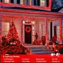 JMEXSUSS 400 LED Red Christmas Lights Indoor Outdoor, 132ft String Lights Plug in with Remote, 8 Modes Twinkle Fairy Light for Tree Room Bedroom Fireplace Patio Party Christmas Decor