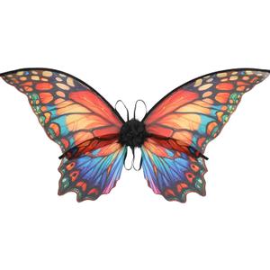 Fairy Wings for Adults Women - Butterfly Wings Fairy Costume for Dress Up Fantasy Renaissance Renfaire Cosplay (Orange)
