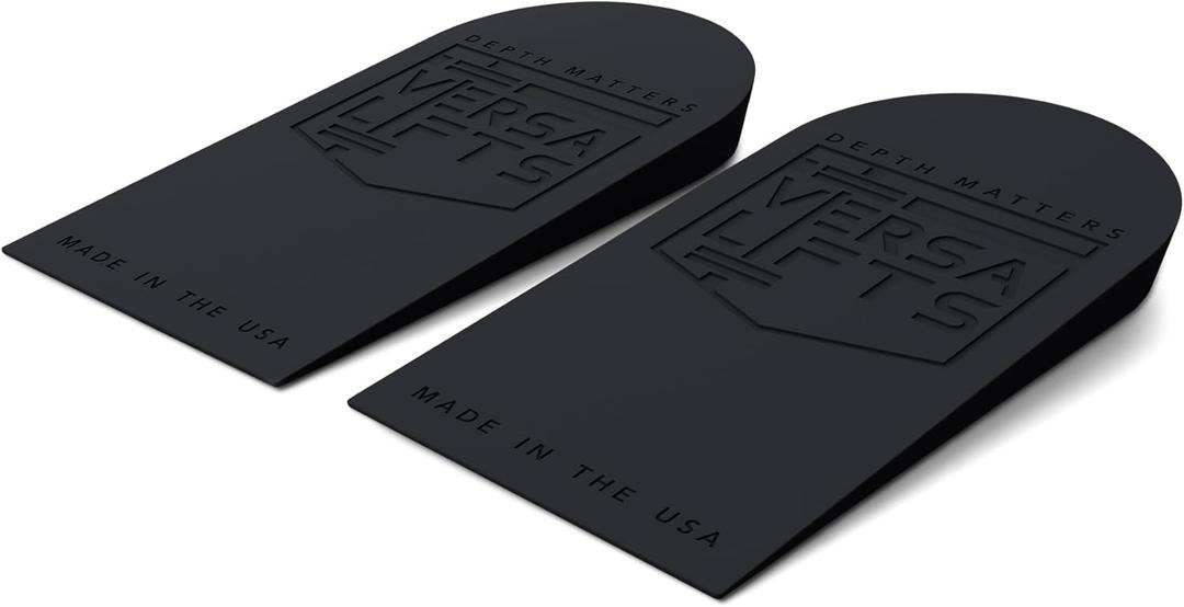 Endurance Heel Lift Inserts (Pair) (Medium) - Ideal for Comfort, Light Training, Light Lifting (Black)
