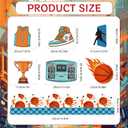 2 x Basketball Bulletin Board Decorations - Sports Classroom Decorations, Basketball Game Paper Cutouts Set for Chalkboard, School Office Wall Background Decor Supplies