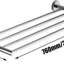 2 x 2-Tier Towel Racks for Bathroom Wall Mount, Bath Towel Holders for Toilet Kitchen Double Towel Hanger, 30 inch Towel Shelves Stainless Steel, Polished Finish