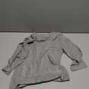 Womens 3/4 Sleeve Scoop Neck Top Ribbed Knit Slim Fitted Casual Basic Tee Shirts 2025 Fall Trendy Work T-Shirt Outfits (Medium, Grey)