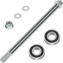 14mm 300mm Mini Bike Front Axle Nut Kit with 6202RS Front Wheel Bearing Kit Compatible with Coleman CT200U-EX BT200X 196CC 200CC 6.5HP Gas Powered Mini Bike Powersports Accessories Parts