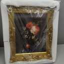 11x14 Picture Frame with Oil Painting, Antique Gold European Style for Wall Decor, Baroque-Style Home Decor Large Photo Frame with Real Glass, Ready to Hang