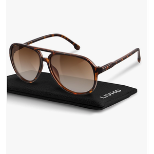 livho Trendy Polarized Aviator Sunglasses Women Men, Retro Sun Glasses for Women Men 2025, Oversized UV Protection Shades