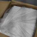 OUTUXED 110pcs 16x6x12 Inch White Paper Bags with Handles, Kraft Large Paper Gift Bags Bulk for Small Business, Merchandise, Gifts, Shopping, Grocery